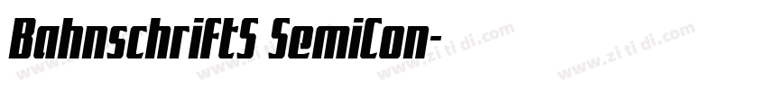 BahnschriftS SemiCon字体转换